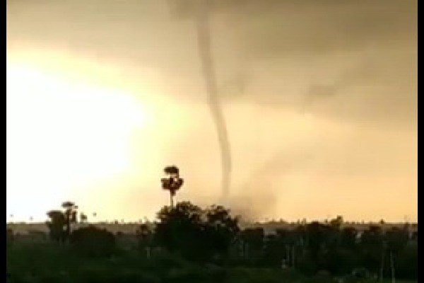 Tornado appears in Yadadri Bhuvanagiri district