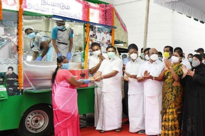 Tamil Nadu CM launches three mobile Amma Canteens in Chennai