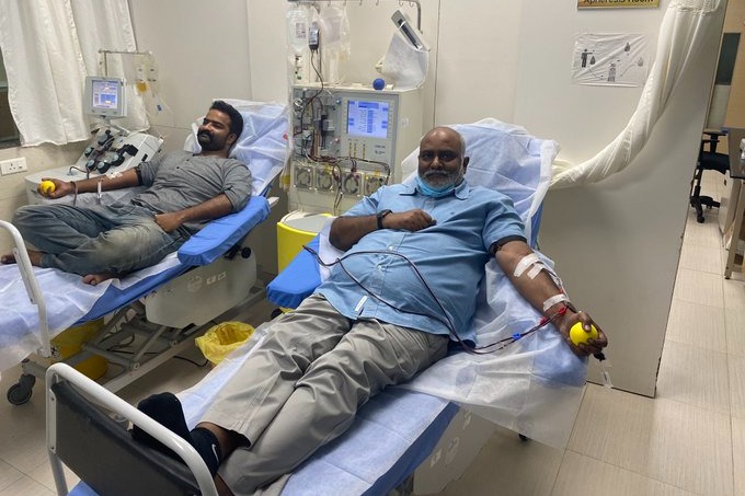 MM Keeravani myself and my son donated plasma for second time at KIMS