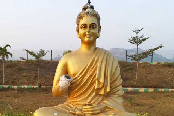 Attack on Lord Buddha Statue In Srikakulam dist