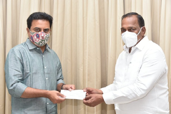 Telangana Legislative members donates for purchasing ambulances 