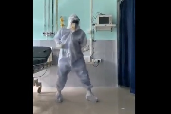 doctor dances in hospital