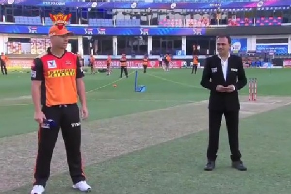 Sunrisers won the toss and elected field first