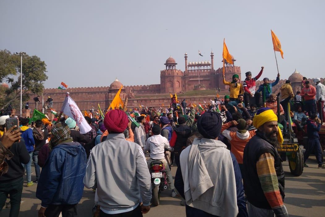 Farmers agitation at Red Fort in Delhi