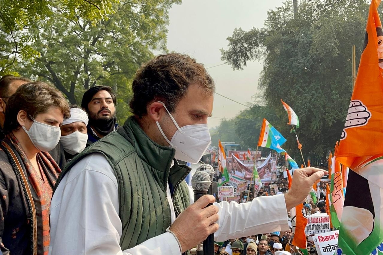 Laws Meant To Finish Farmers Rahul Gandhi Leads Congress Delhi Protest
