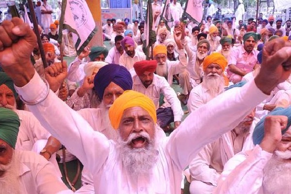 Farmers protest reached to 17th day