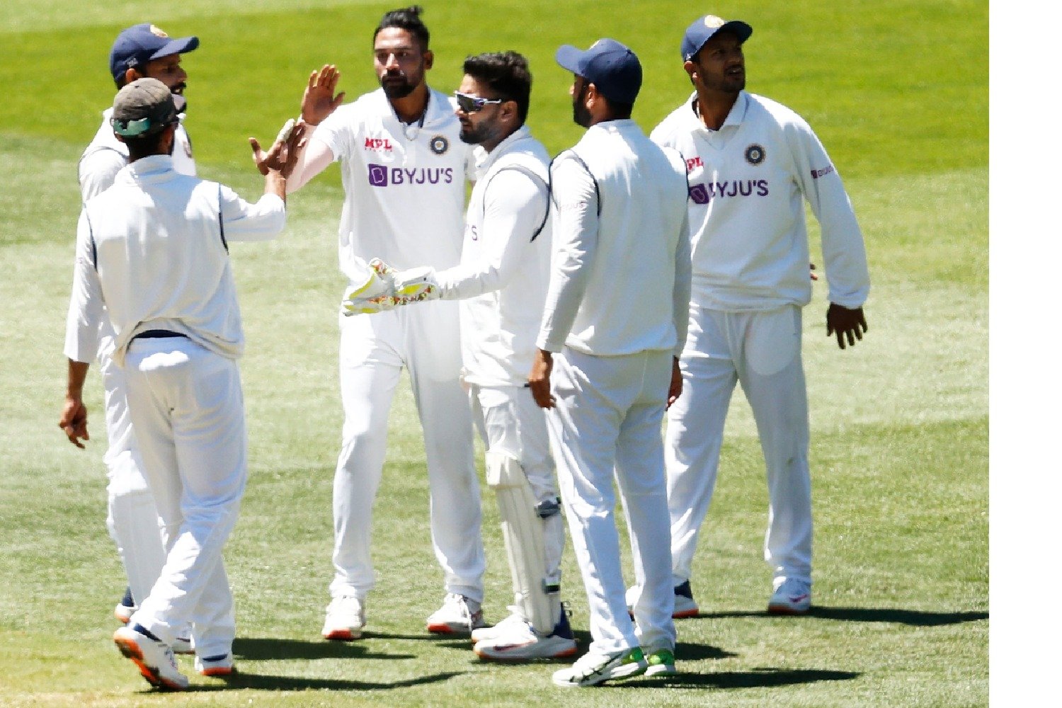 India target 70 runs in second test