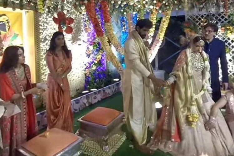 Photos of Rana and Miheeka Bajaj wedding held at Ramanaidu studios