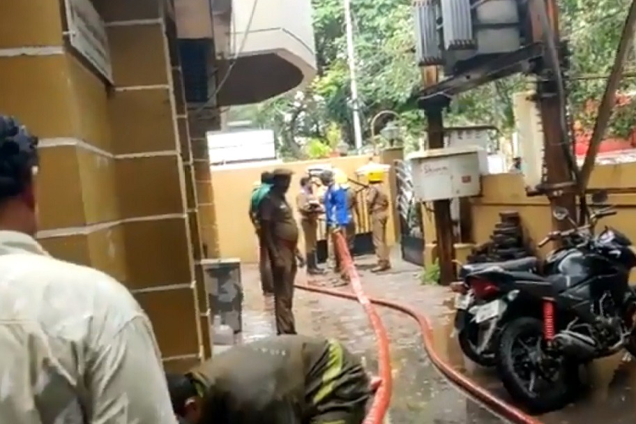 Fire Accident in Chennai Nadigar Sangham Office