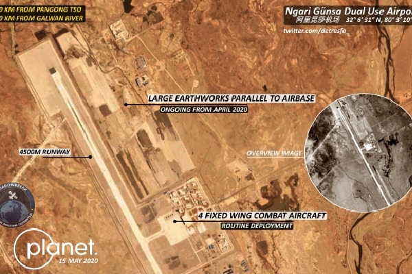 China Airbase Expanssion near Ladakh