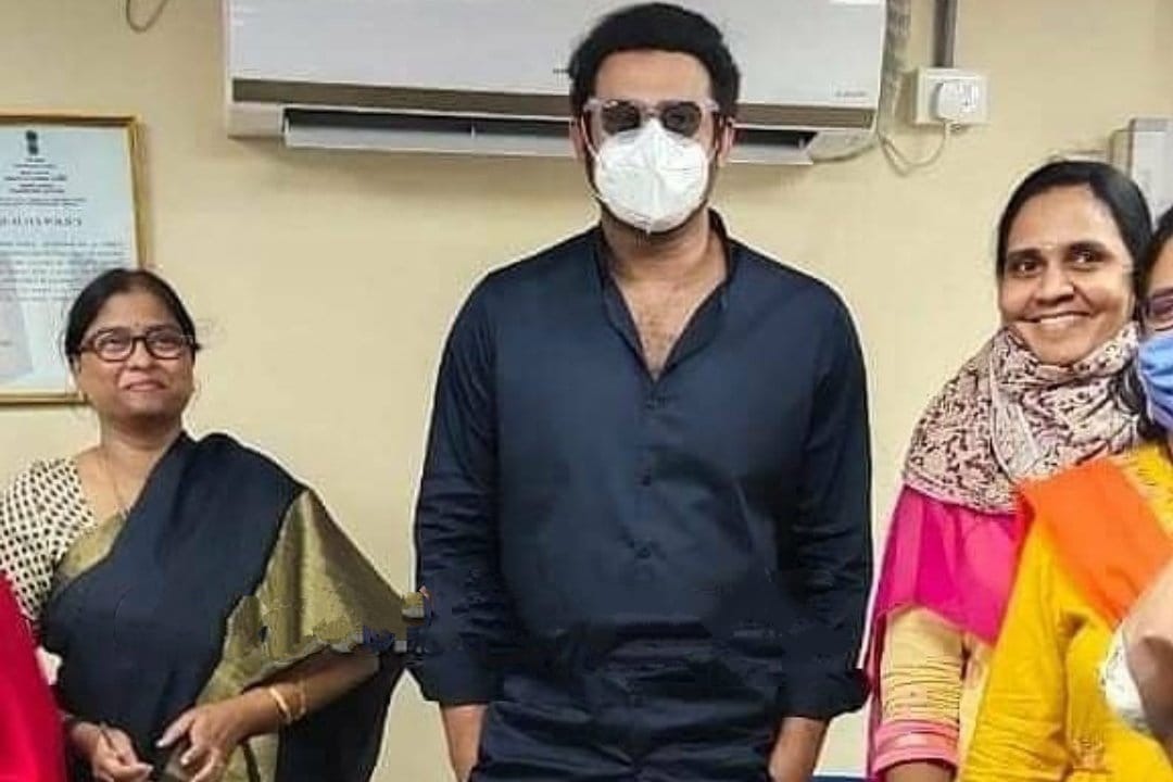 Hero Prabhas spotted at Khairatabad RTA Office 