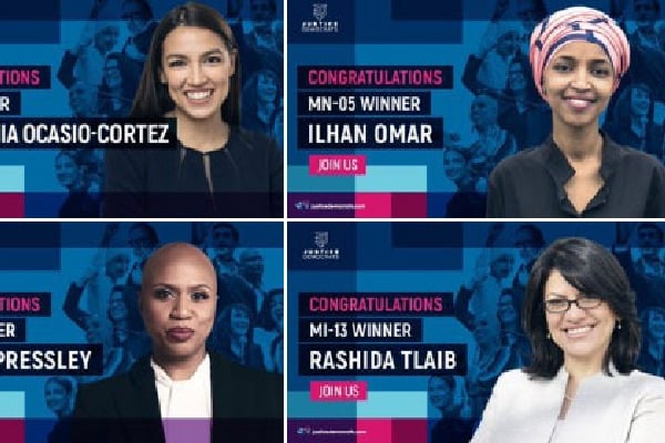The four progressive Congresswomen who have been re elected
