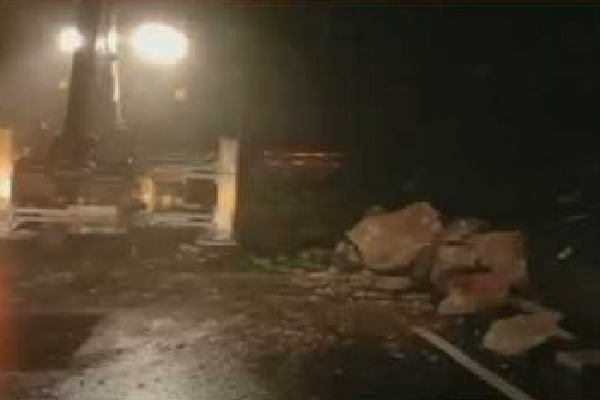 Land Slides Broken in Tirumala Ghat Road