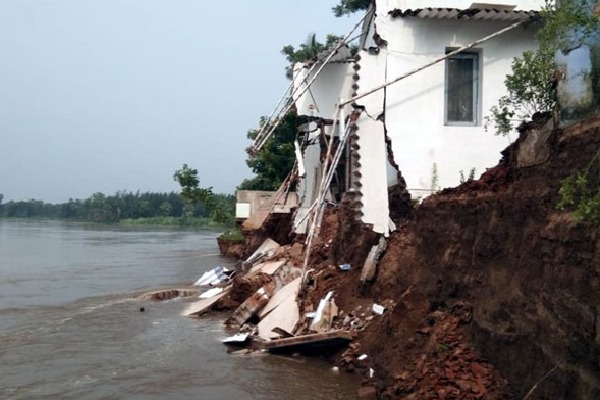 Hero Sharvanand Grand Father House demolish in Krishna Flood