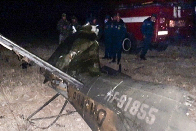 Russia Helecopter Drowned by Azarbizan and says Sorry