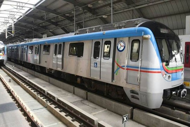 Hyderabad metro resumes its services