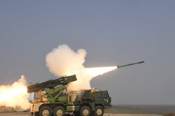 India test fires long range Pinaka rocket system