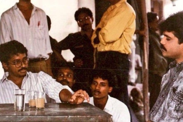 Ram Gopal Varma  A moment from the sets of SHIVA