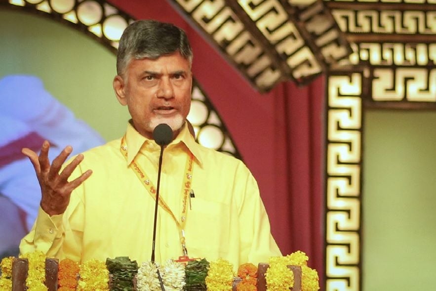 TDP President Chandrababu talks with party leaders via online