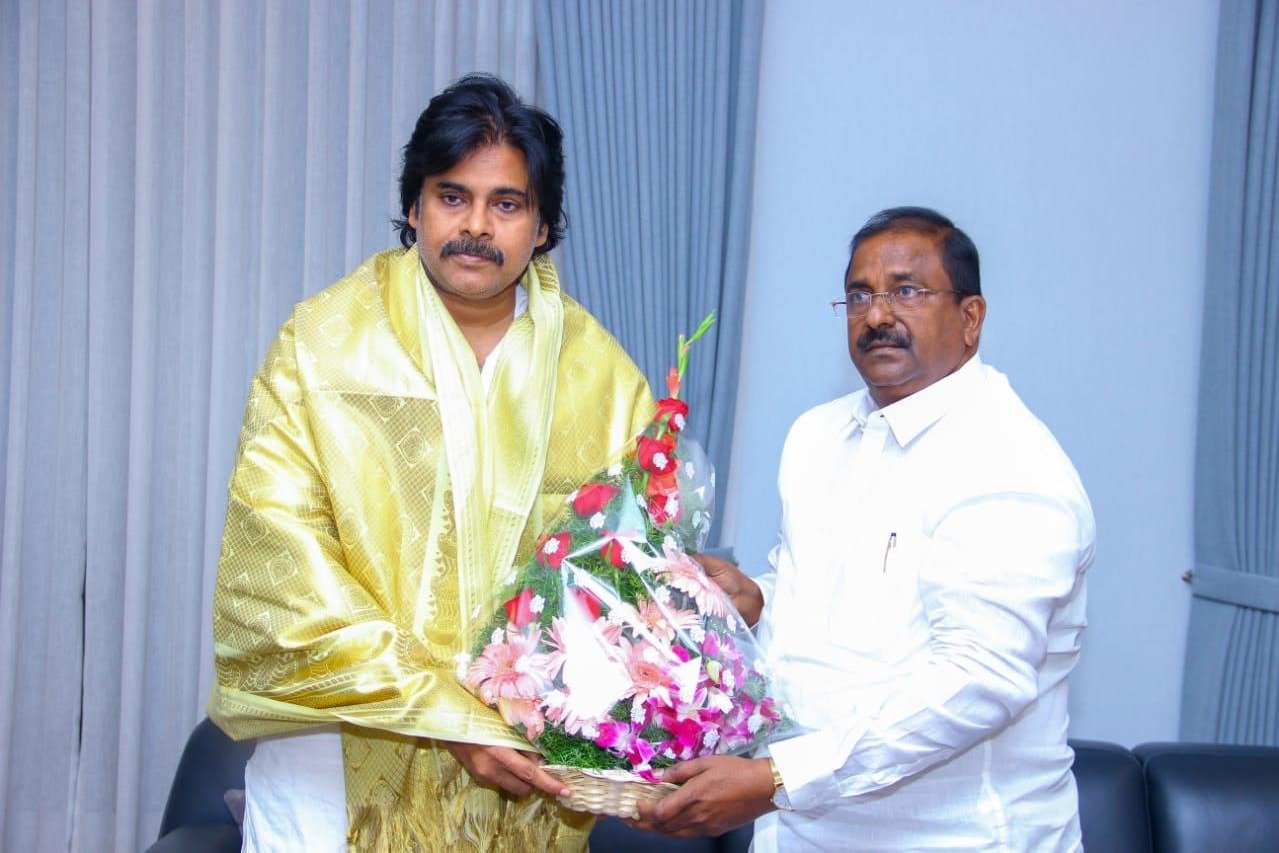 AP BJP Chief Somu Veerraju met Pawan Kalyan in Hyderabad