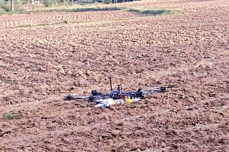 Pakistani spy drone was shot down by Border Security Force