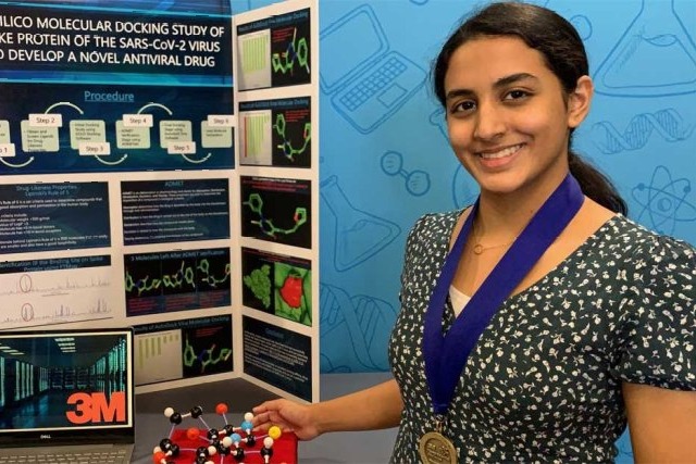 Vice President of India Venkaiah Naidu appreciates Anika Chebrolu who won young scientist challenge