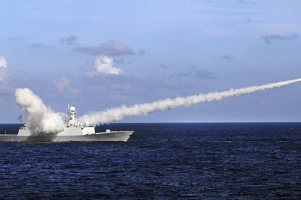 China fires two missiles into south china sea