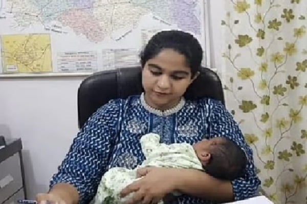 IAS Officer On Duty With Born Baby