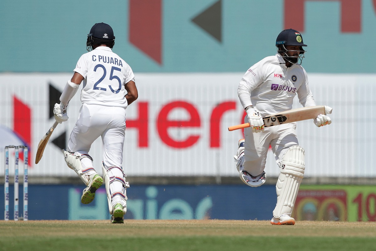 Pant and Pujara completes half centuries in Chennai Test