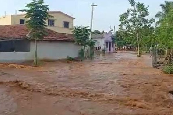 Kondapochamma sagar reservoir right canal breaks down