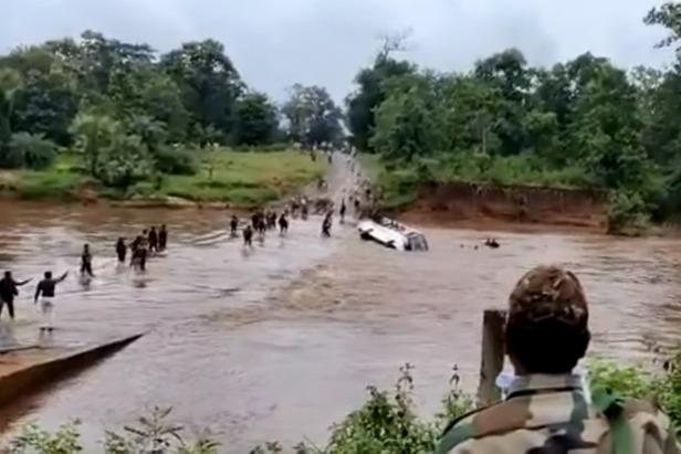 Bus with 30 CRPF soldiers washed up in floods