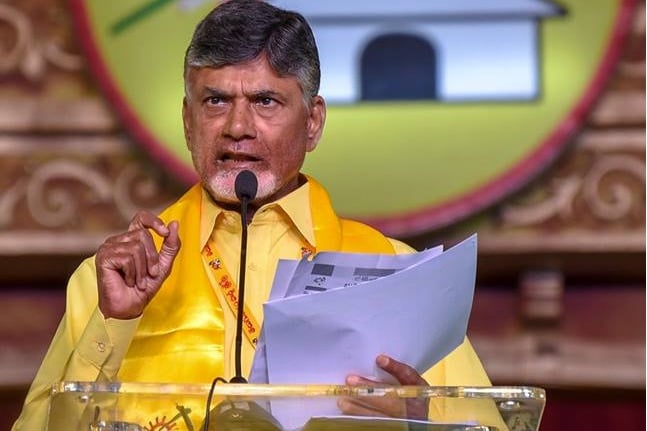 TDP Chief Chandrababu asks government show what you have did to any district 
