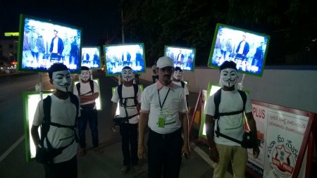  ISM masks doing Hulchul in Hyderabad Roads