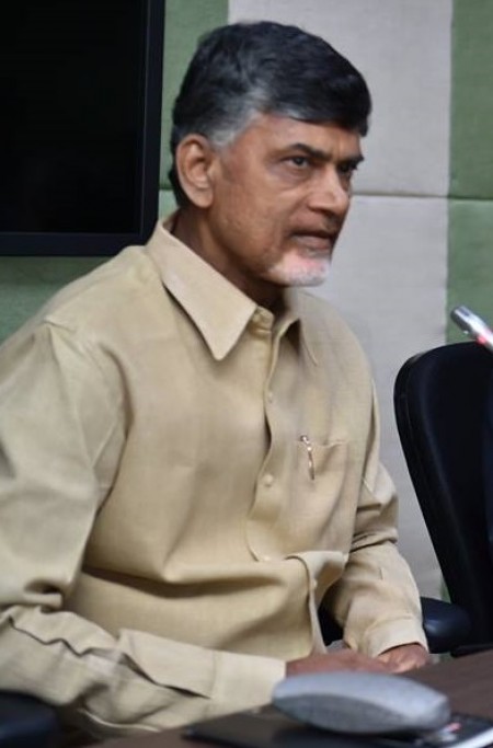 Chandrababu returns from Russia & gets busy