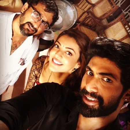 Pic Talk : Rana selfie with Kajal and Teja