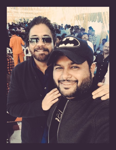 Pic Talk : Thaman selfie with Stylish Nagarjuna