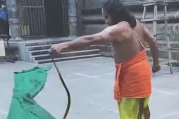Simhachalam Priest Game With Snake