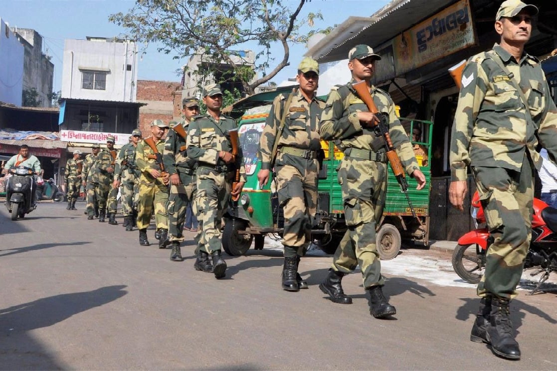 Paramilitary forces came to Hyderabad from Bidar