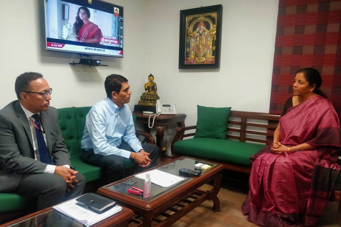 AP finance minister Buggana met union minister Nirmala Sitharaman