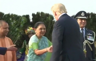 Donald Truimph visits Aagra
