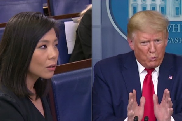 Trump gets angry after reporter asked about corona tests