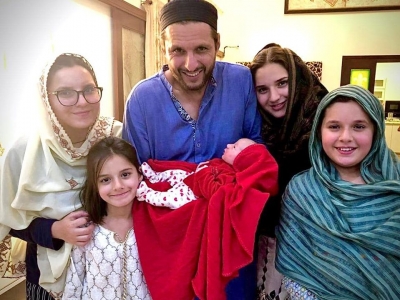 Another girl child for Afridi