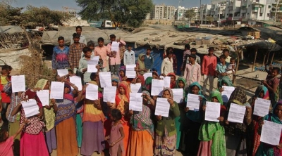 Trump Affect 45 families in Gujarat slum served eviction notices