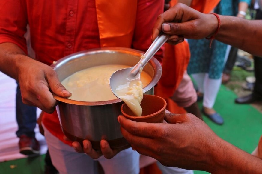 Hindu Maha sabha Hosts Cow Urine Drinking Party