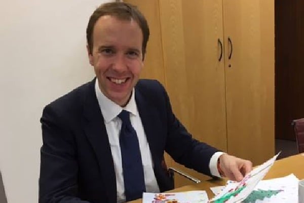 UK health minister Matt Hancock tested corona positive