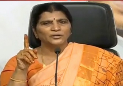 Lakshmi Parvathi suggests TDP leaders to test their eyes at YSR Kantivelugu scheme
