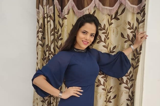 Actress Krithi Garg says that she was in her home