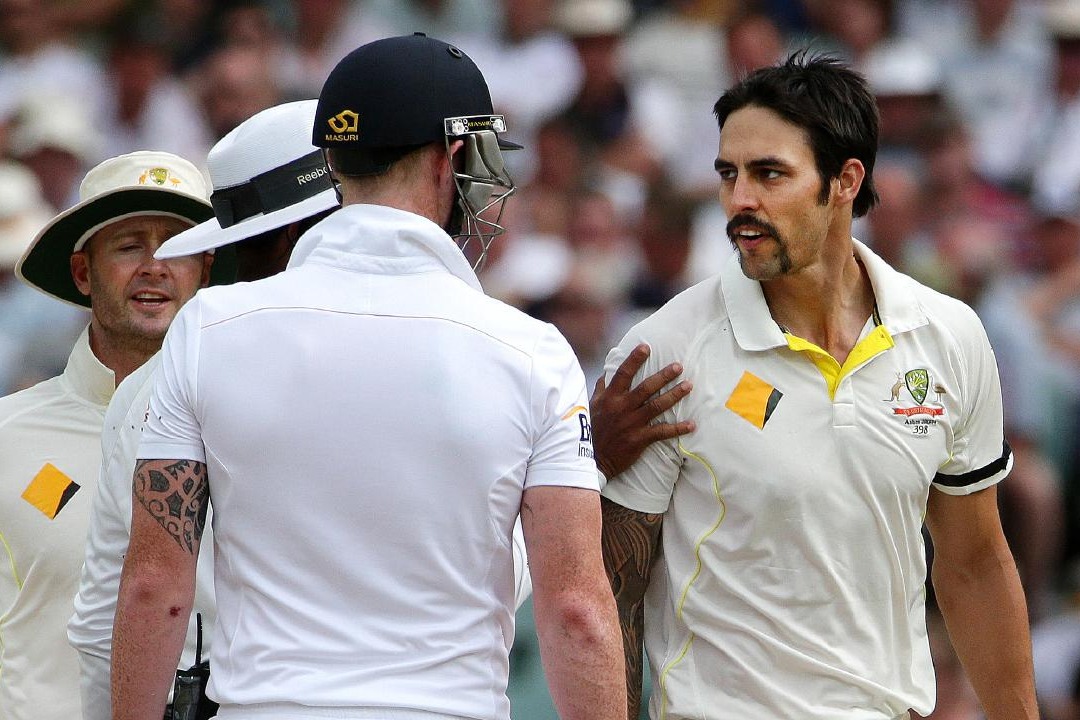 Ben Stokes and Mitchell Johnson in war of words over handshake policy