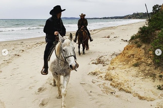 Priyanka Chopra and Nick Jonas enjoy horse riding with oceanside view