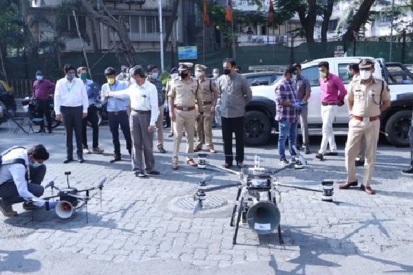 Mumbai police drone surveillance on Muslim areas 